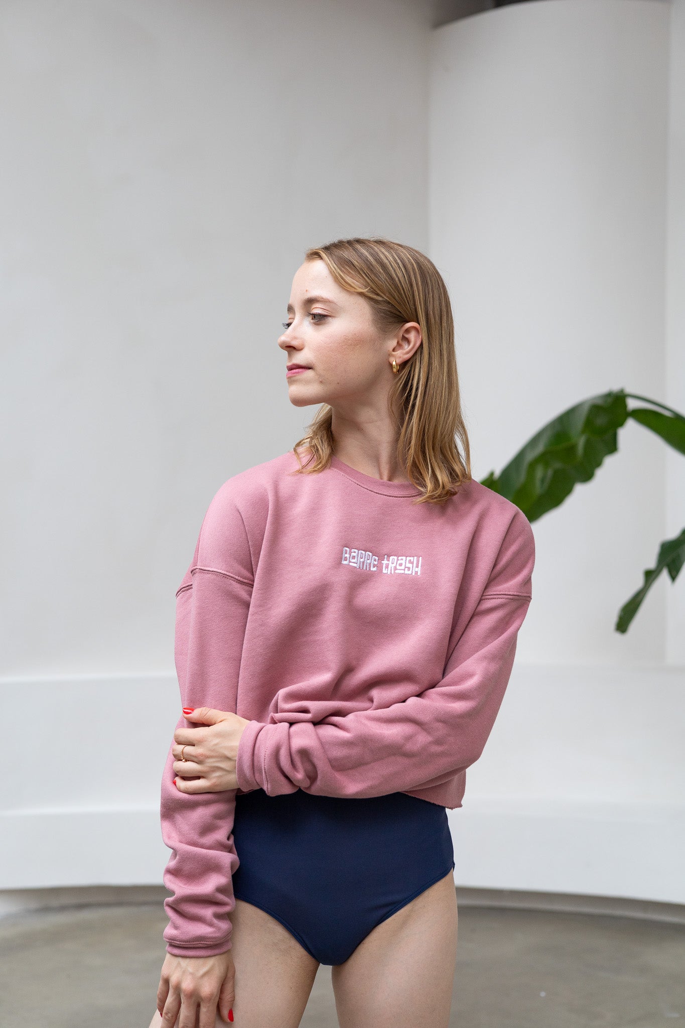 Barre Trash Crop Sweatshirt