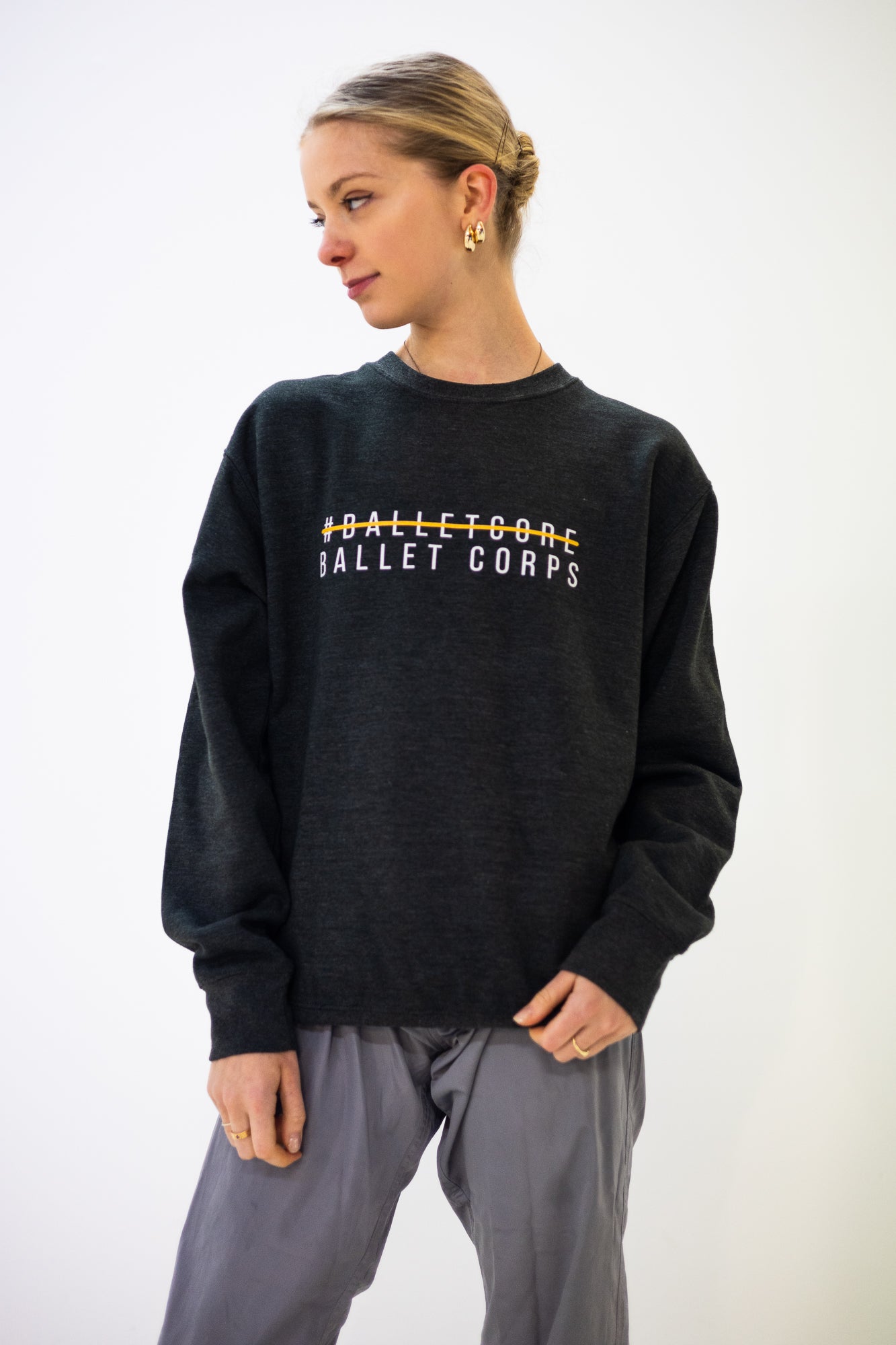 #BalletCore Crewneck Sweatshirt