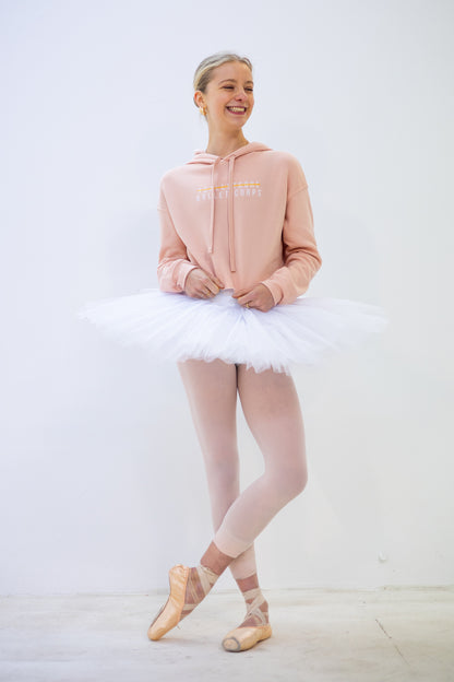 #BalletCore Crop Hoodie