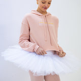 #BalletCore Crop Hoodie