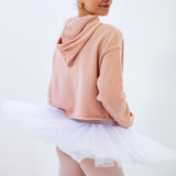 #BalletCore Crop Hoodie
