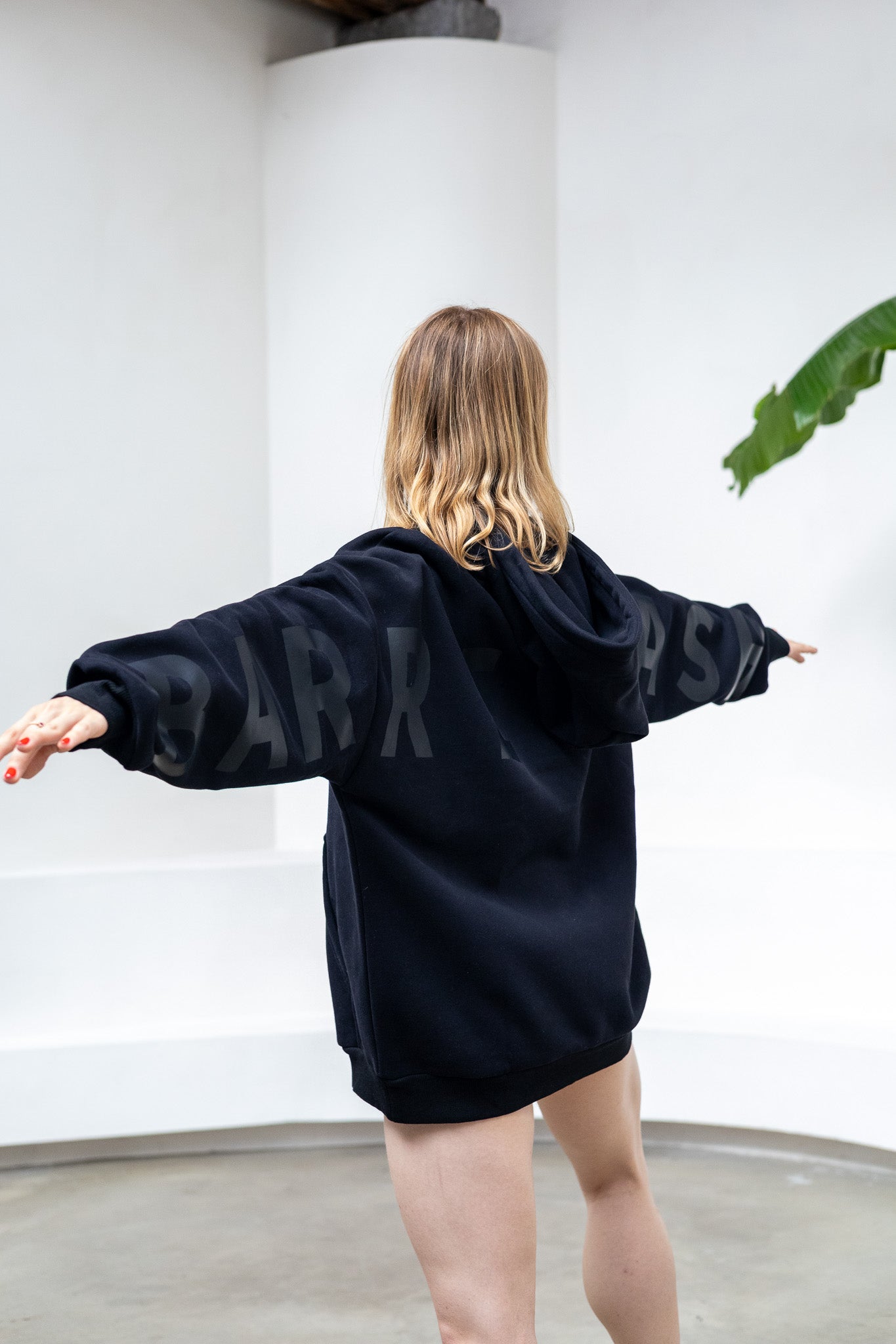 Black on Black Oversized Hoodie