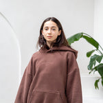 The Oversized Hoodie in Chocolate Brown