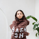 The Oversized Hoodie in Chocolate Brown