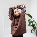 The Oversized Hoodie in Chocolate Brown