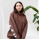 The Oversized Hoodie in Chocolate Brown