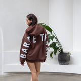 The Oversized Hoodie in Chocolate Brown