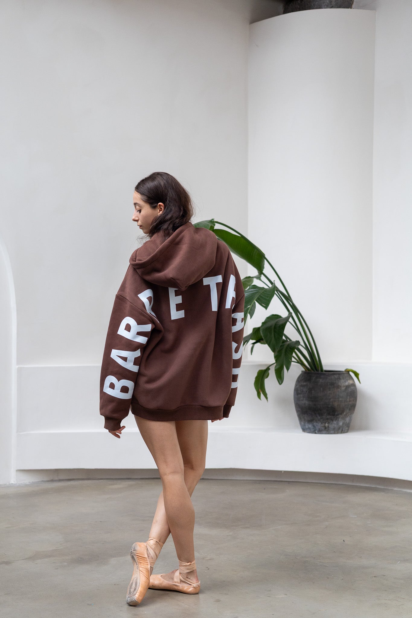 The Oversized Hoodie in Chocolate Brown