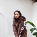 The Oversized Hoodie in Chocolate Brown