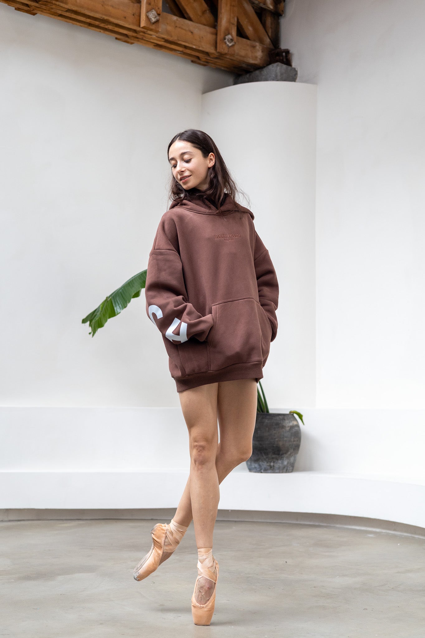 The Oversized Hoodie in Chocolate Brown