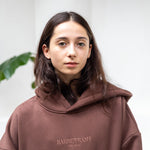 The Oversized Hoodie in Chocolate Brown