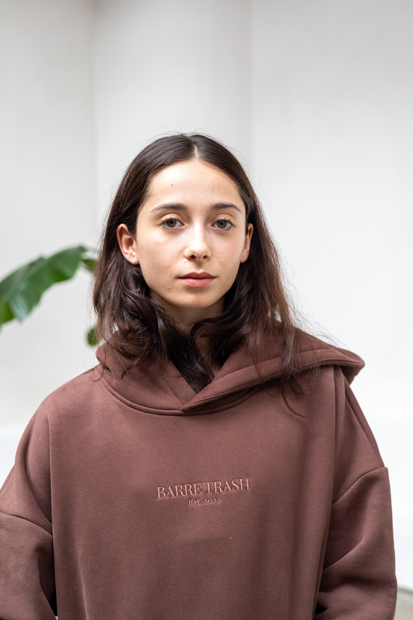 The Oversized Hoodie in Chocolate Brown