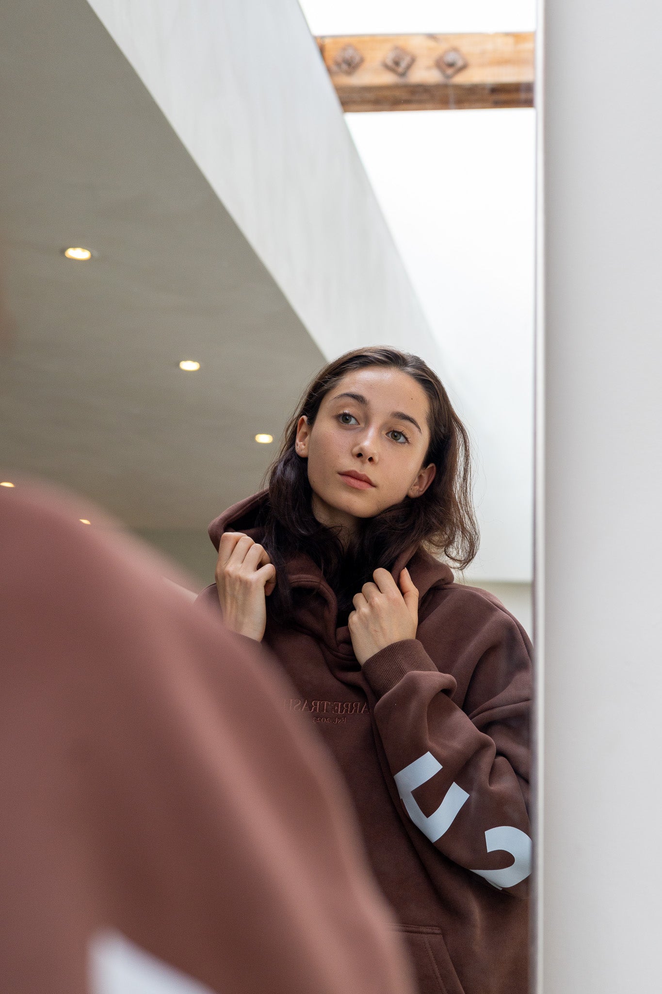 The Oversized Hoodie in Chocolate Brown