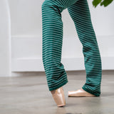 (NEW) Leg Warmers - Striped Moss