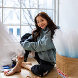 The Oversized Hoodie - Powder Blue