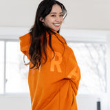 Sunset Orange Oversized Hoodie