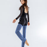 Leg Warmers - Striped Navy (NEW)