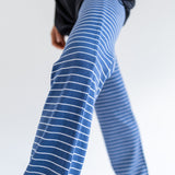 Leg Warmers - Striped Navy (NEW)