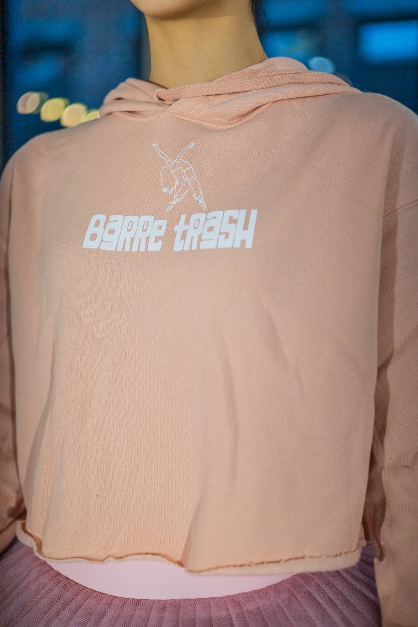 Barre Trash Crop Hoodie