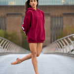 The Oversized Hoodie in Burgundy