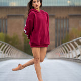 The Oversized Hoodie in Burgundy