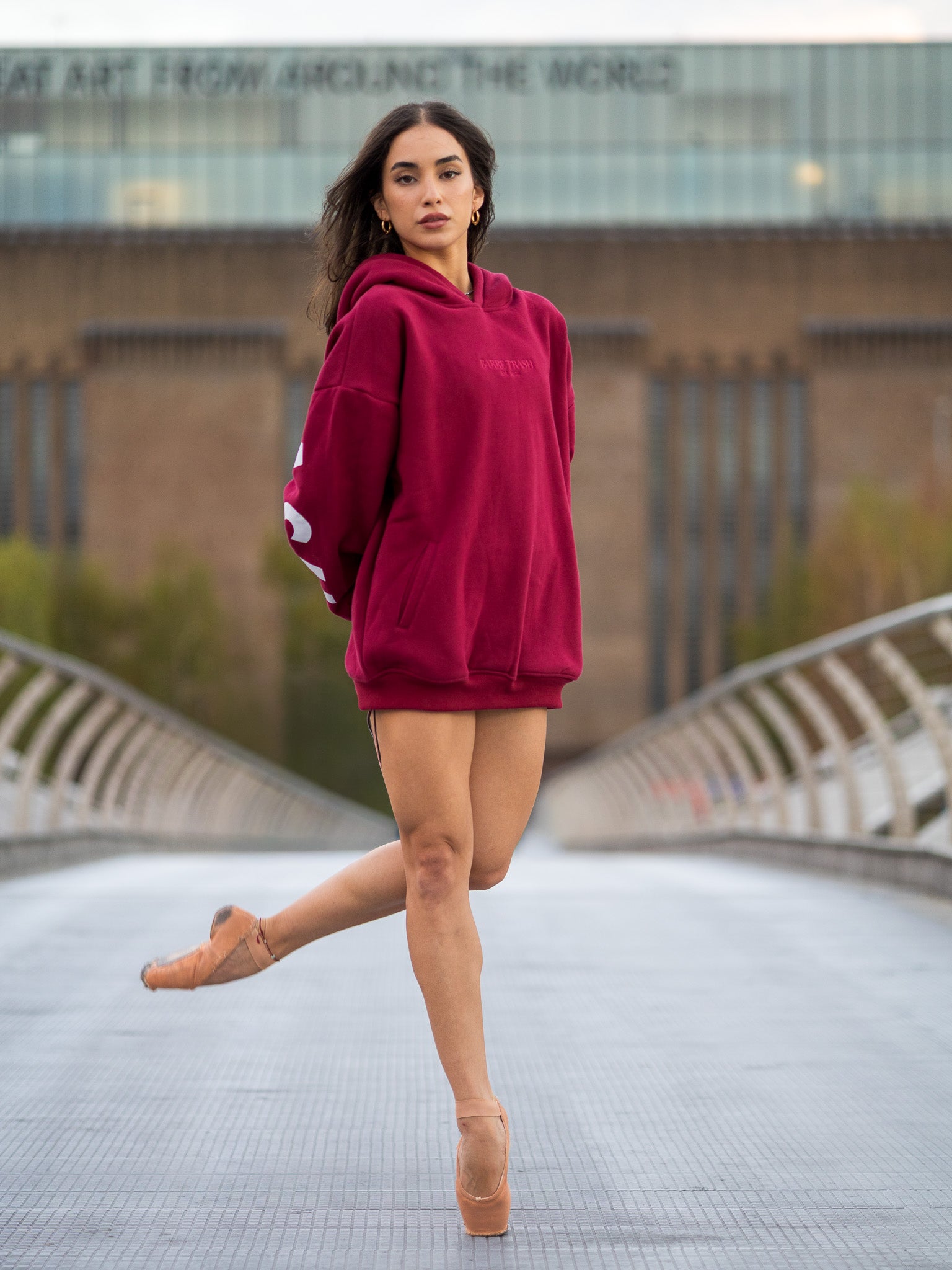 The Oversized Hoodie in Burgundy