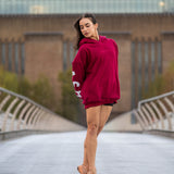 The Oversized Hoodie in Burgundy