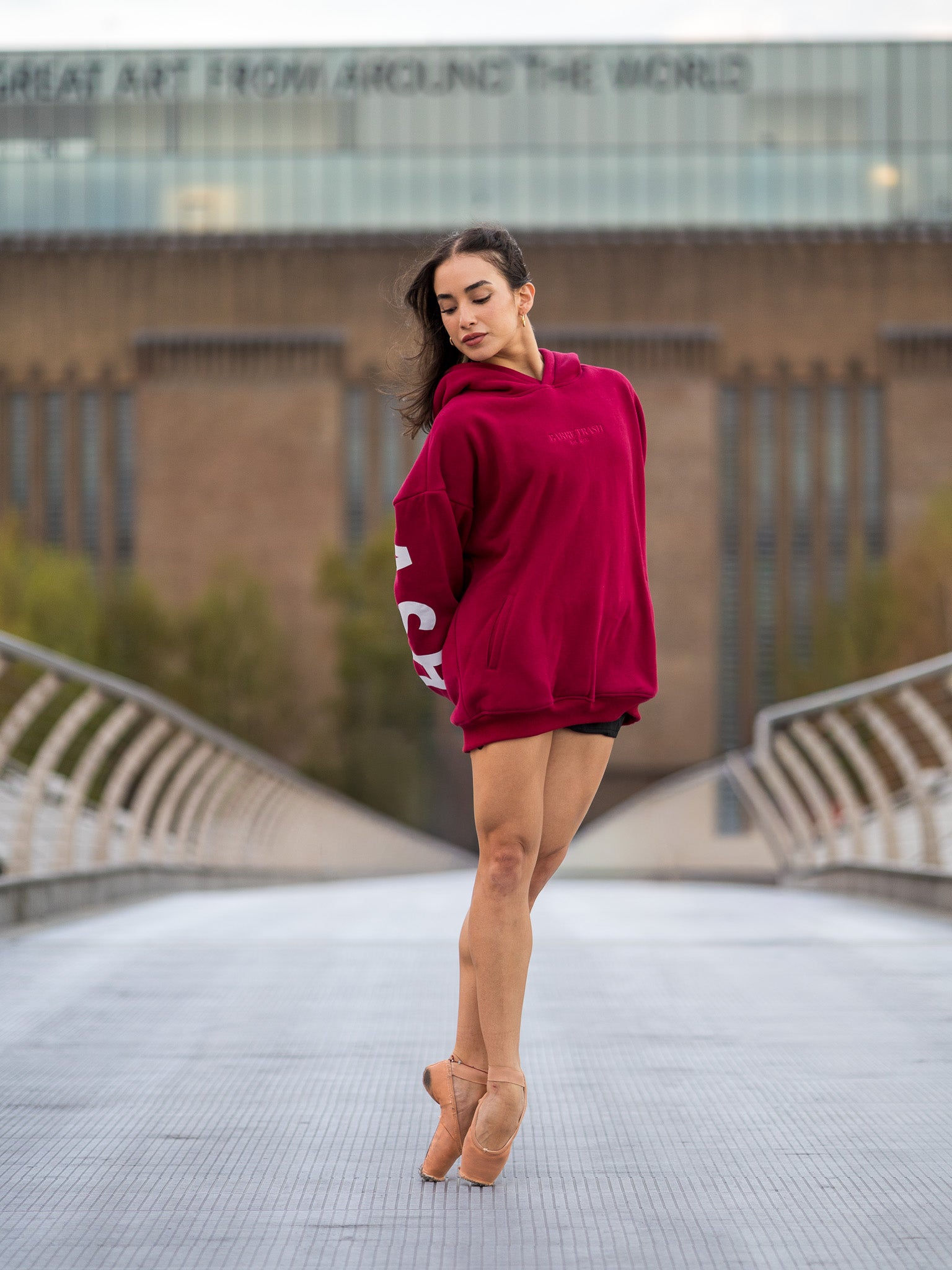 The Oversized Hoodie in Burgundy