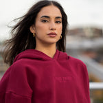 The Oversized Hoodie in Burgundy