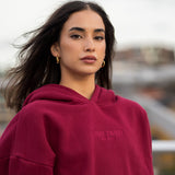 The Oversized Hoodie in Burgundy