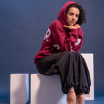 The Oversized Hoodie in Burgundy