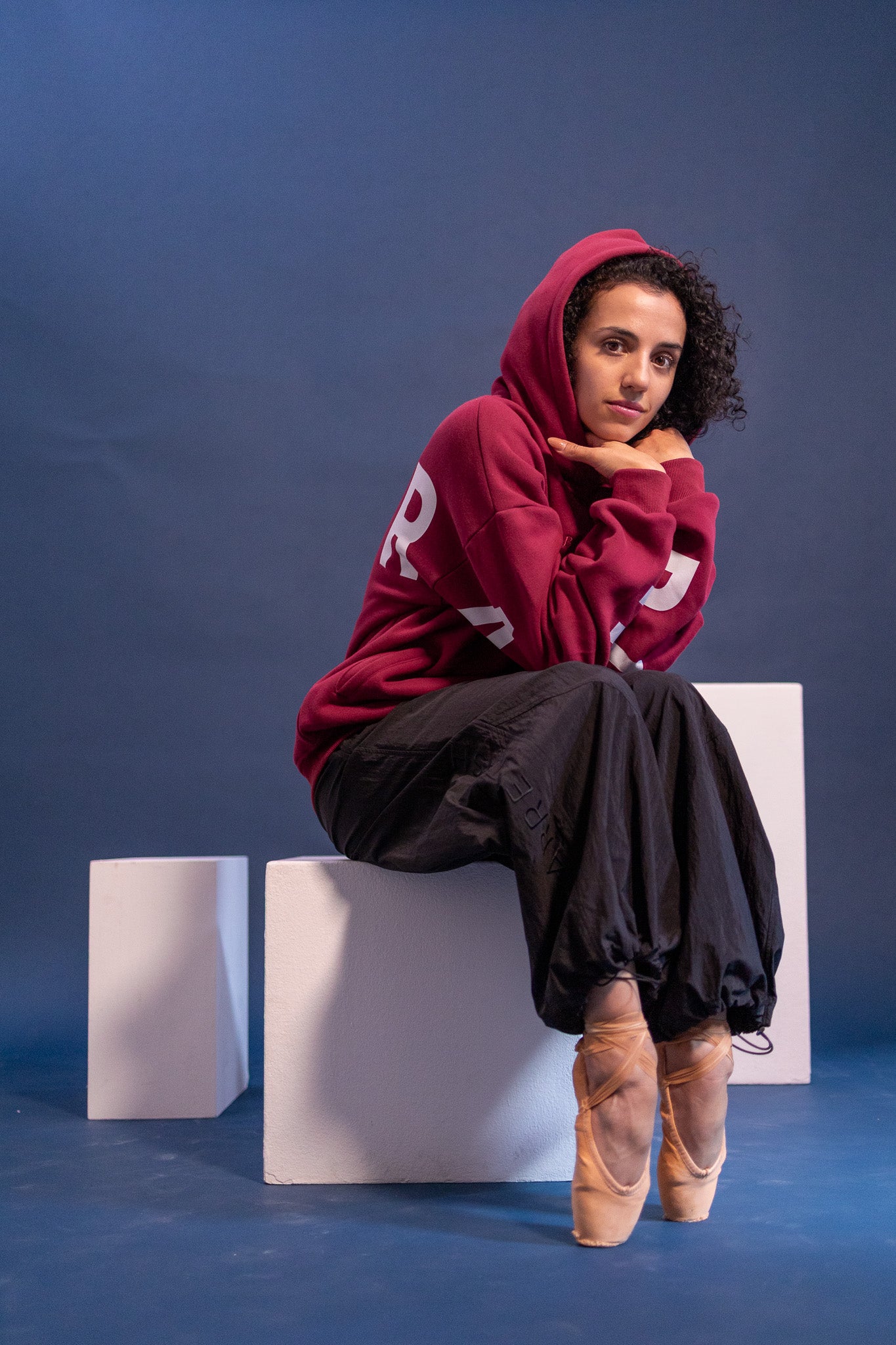 The Oversized Hoodie in Burgundy