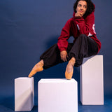The Oversized Hoodie in Burgundy