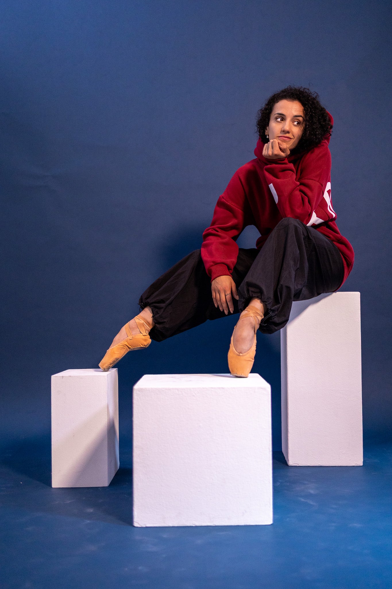 The Oversized Hoodie in Burgundy
