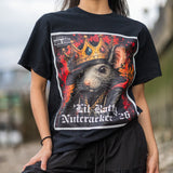 'Lil Ratty Tee album-art rat print close-up
