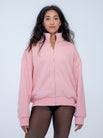 The Oversized Zip-Up in Ballerina Pink by Barre Trash