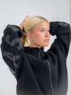The Oversized Zip-Up in Black by Barre Trash