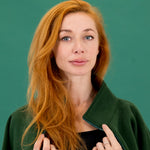 The Oversized Zip-Up in Emerald by Barre Trash