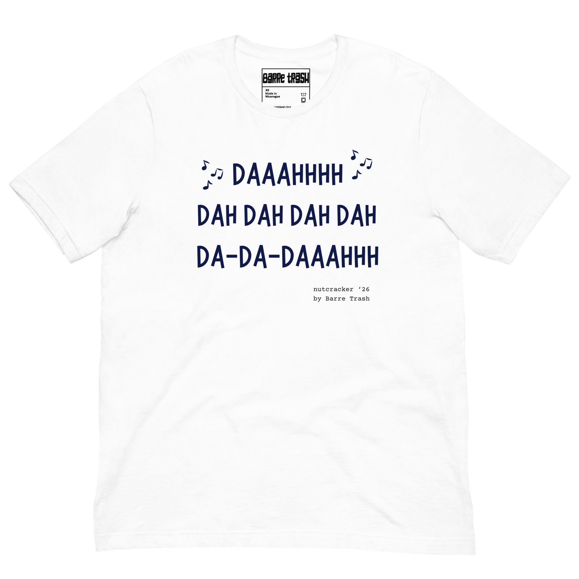 Grand Pas de Deux Tee, white, flat lay